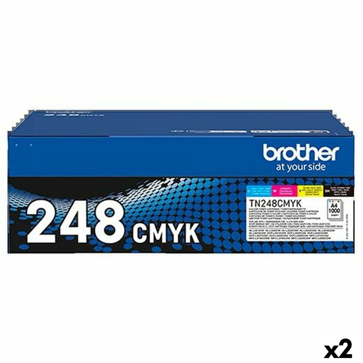 Toner Brother TN248 Giallo Azzurro Nero Magenta (2 Unità)