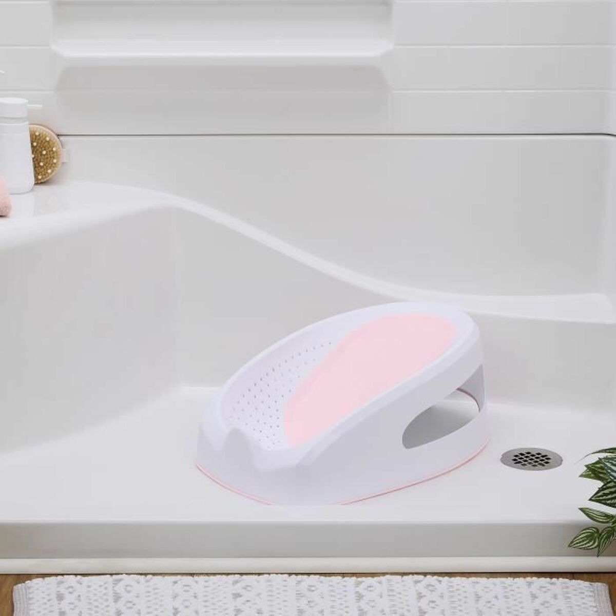 Sedia per vasca da bagno Ingenuity Rosa 21,8 x 34,5 x 56,4 cm TPE - Image 4