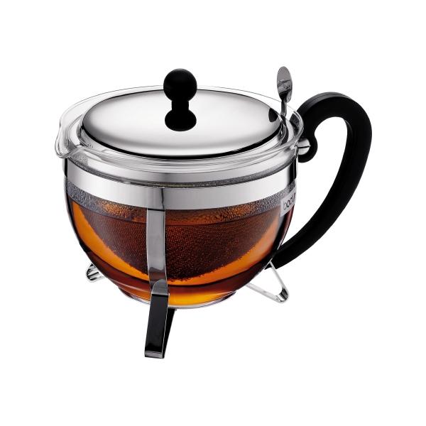 Teiera Bodum CHAMBORD Grigio Trasparente 1,3 L 16,8 x 23,3 x 16,8 cm