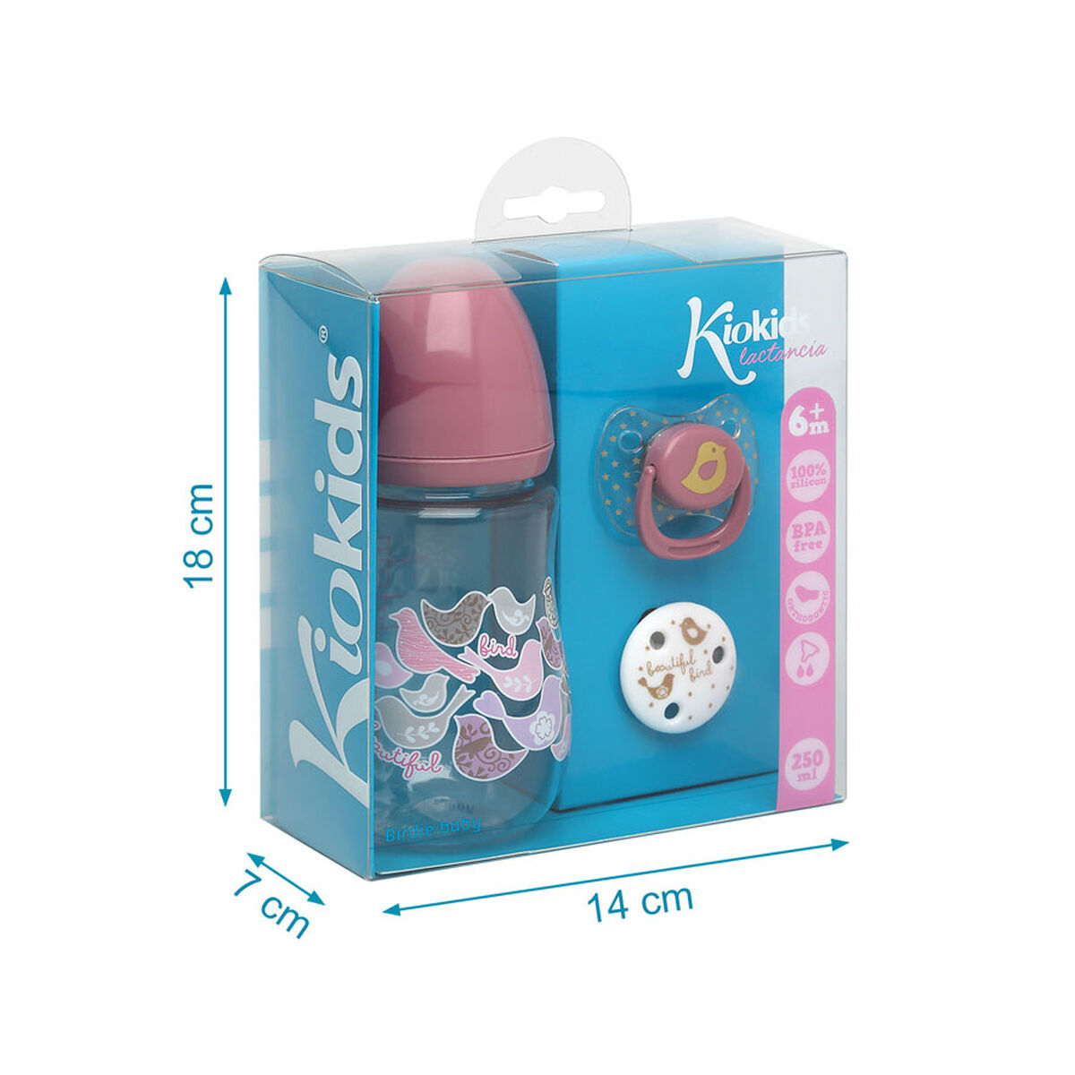 Biberon 250 ml Rosa - Image 4