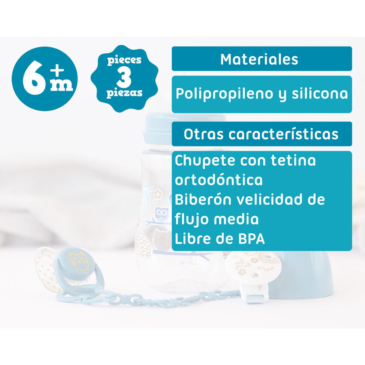 Biberon 250 ml Azzurro - Image 5