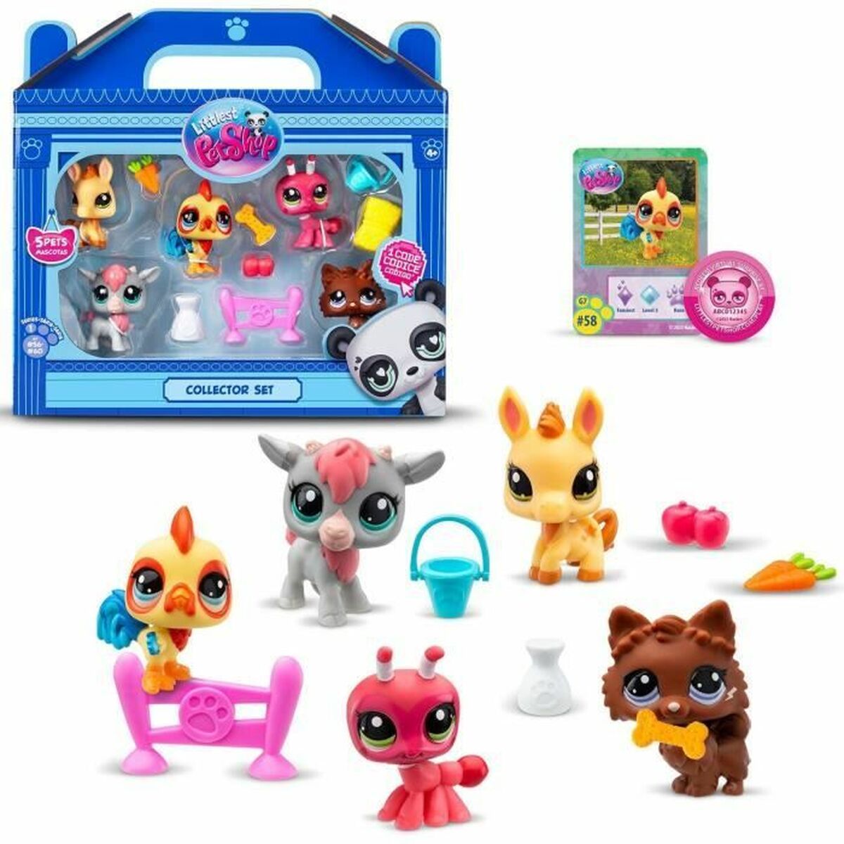 Figure di animali Bandai Littlest Pet Shop Plastica