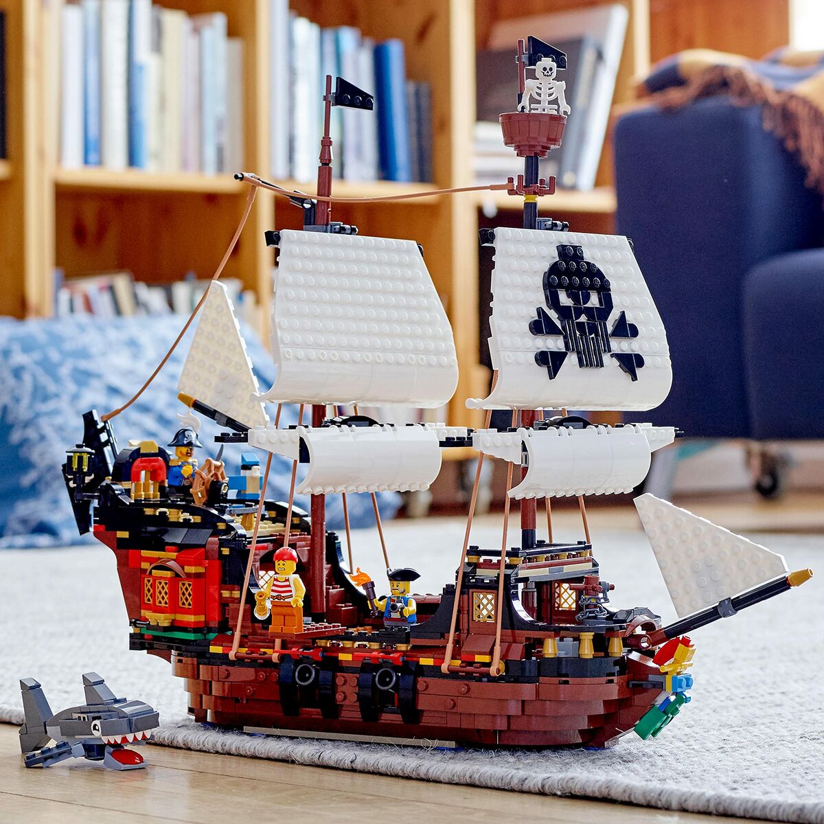 Playset di Veicoli Lego Creator 31109 Pirate Ship 3 in 1 1260 Pezzi - Image 6
