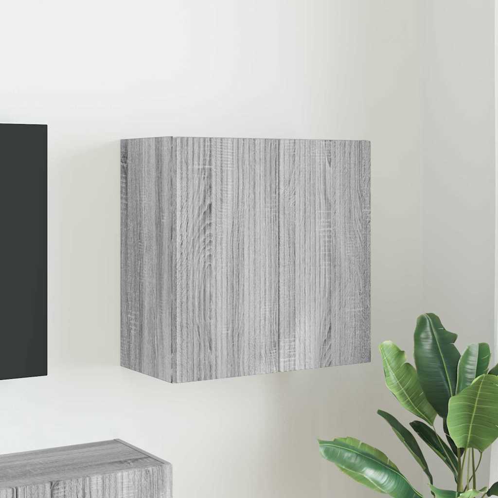 vidaXL Meuble TV mural Gris Sonoma 59,5 x 31 x 60 cm Bois d'ingénierie