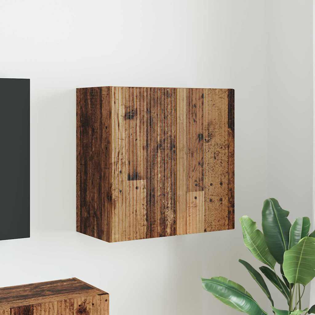 vidaXL Meuble TV mural Bois Ancien 59,5 x 31 x 60 cm Bois d'ingénierie