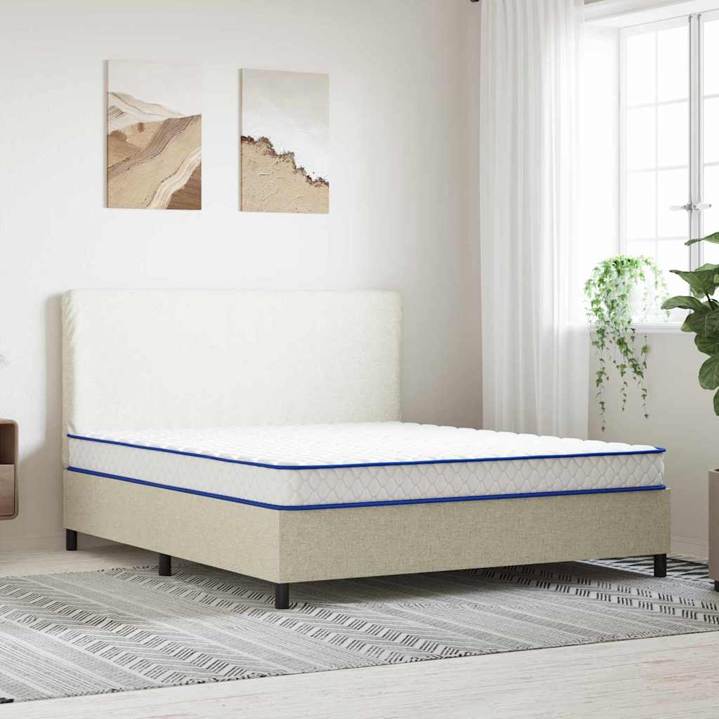 vidaXL Matelas Blanc 200 x 180 x 17 cm Mousse PU