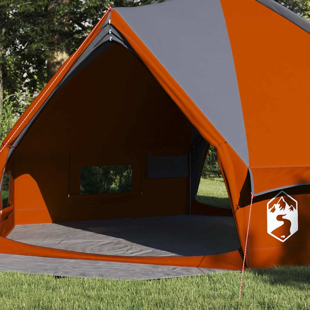 vidaXL Tente tipi avec toit Gris et orange 490 x 410 x 210 cm - Image 3