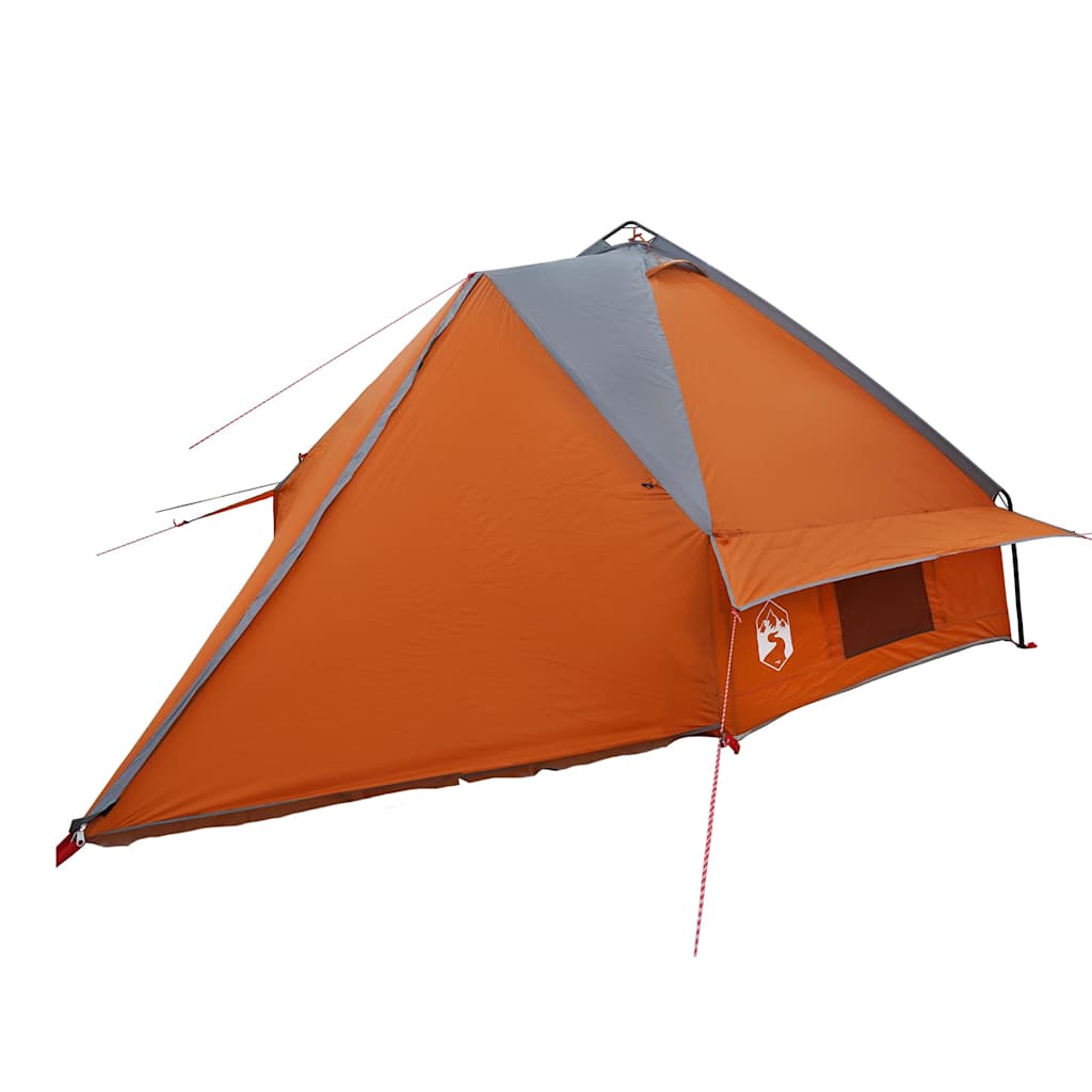 vidaXL Tente tipi avec toit Gris et orange 490 x 410 x 210 cm - Image 4