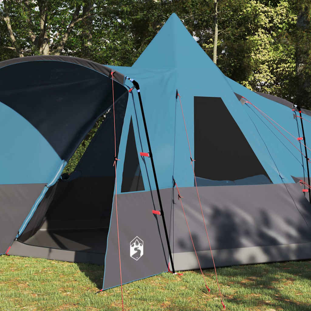 vidaXL Tente tipi avec toit avec stockage Bleu 720 x 465 x 295 cm - Image 3