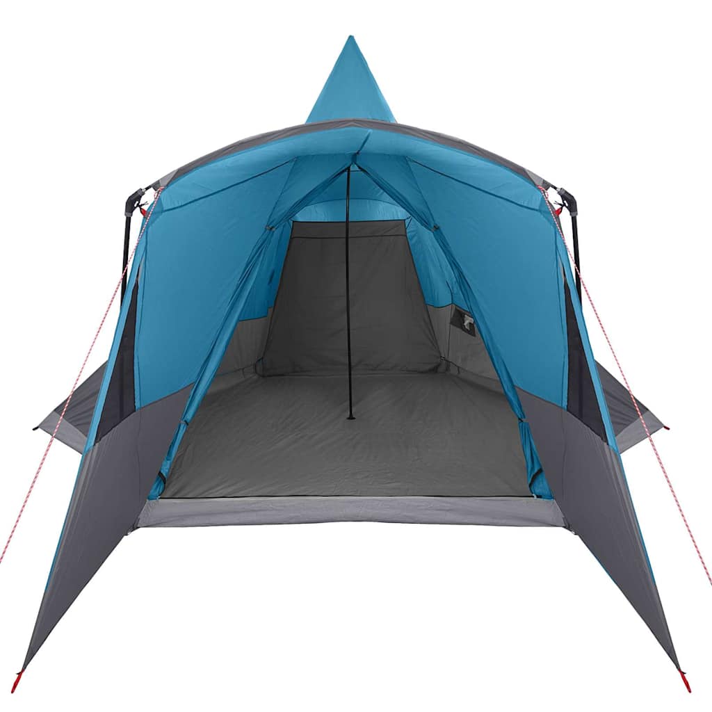 vidaXL Tente tipi avec toit avec stockage Bleu 720 x 465 x 295 cm - Image 5