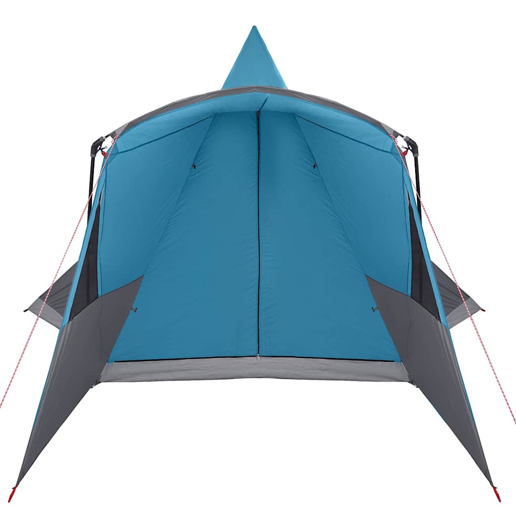 vidaXL Tente tipi avec toit avec stockage Bleu 720 x 465 x 295 cm - Image 6