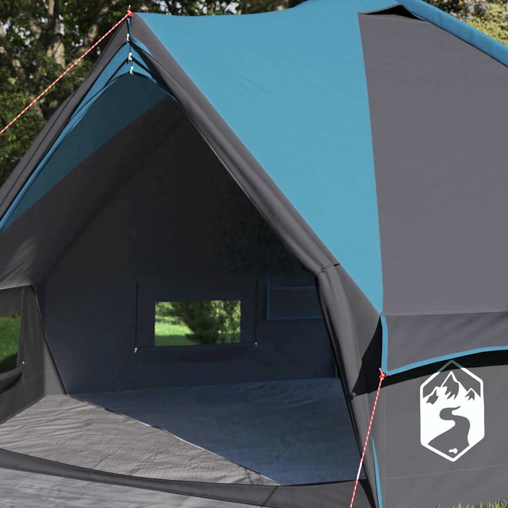 vidaXL Tente tipi avec toit avec évent Bleu et gris 490 x 410 x 210 cm - Image 3