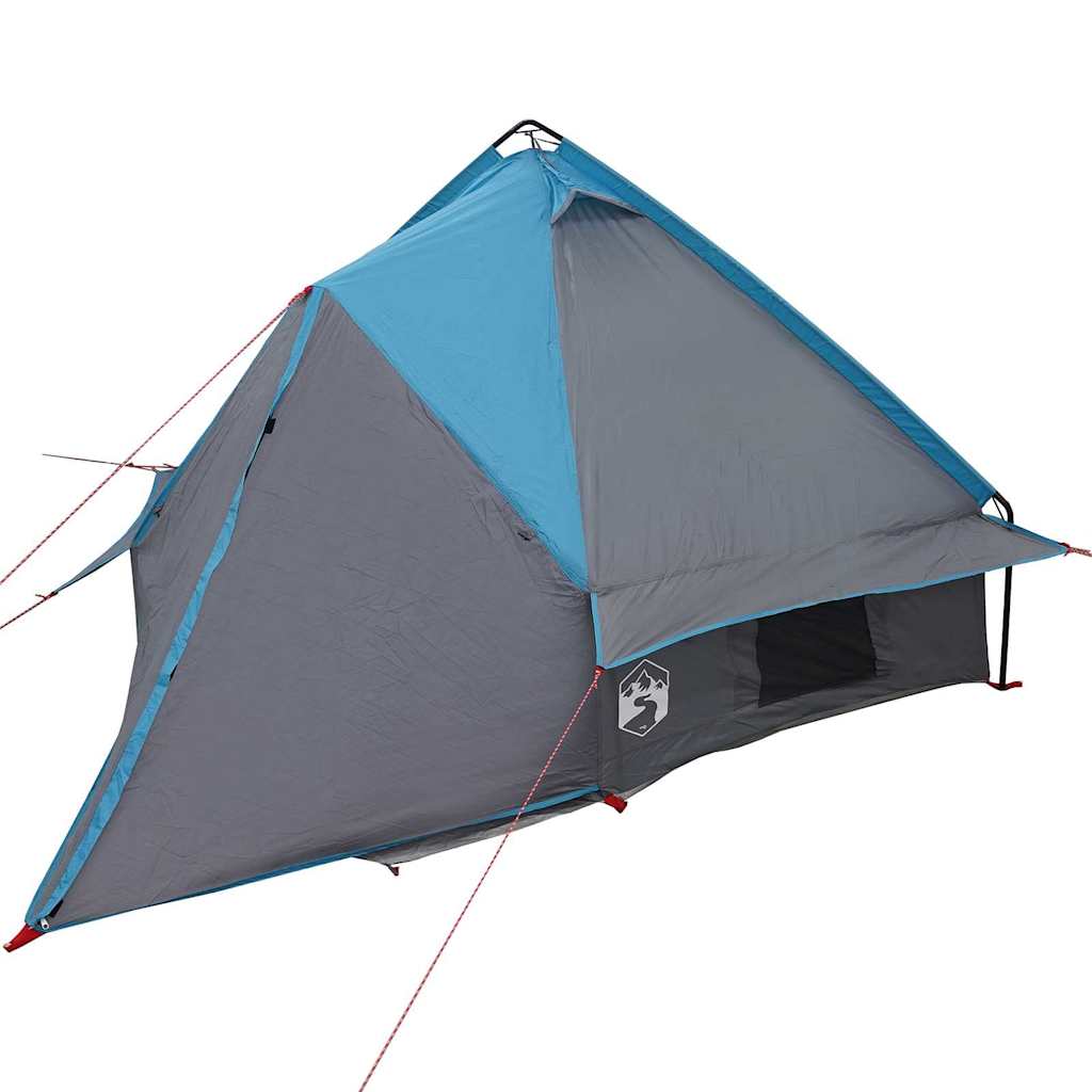 vidaXL Tente tipi avec toit avec évent Bleu et gris 490 x 410 x 210 cm - Image 4