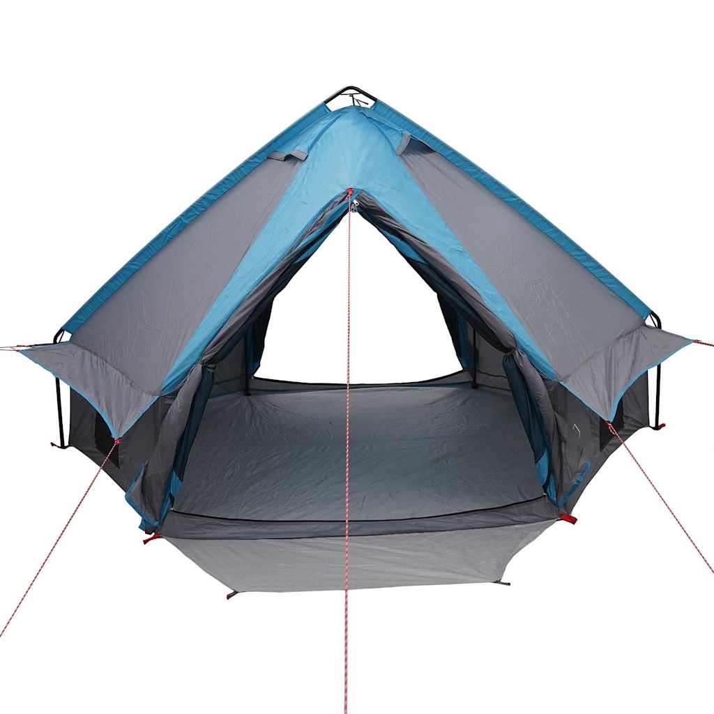 vidaXL Tente tipi avec toit avec évent Bleu et gris 490 x 410 x 210 cm - Image 5