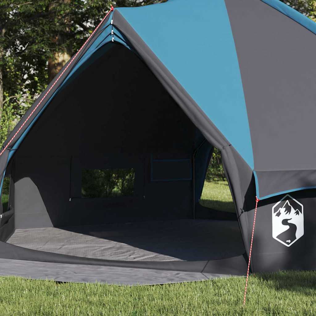 vidaXL Tente tipi avec toit avec évent Bleu et gris 490 x 410 x 210 cm - Image 3