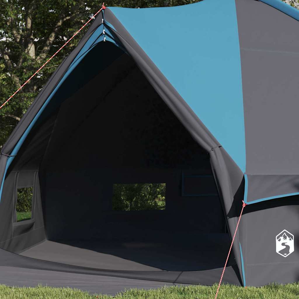 vidaXL Tente tipi avec toit avec évent Bleu et gris 490 x 410 x 210 cm - Image 3