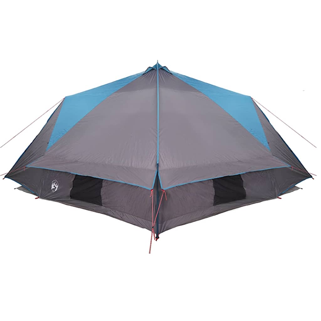 vidaXL Tente tipi avec toit avec évent Bleu et gris 490 x 410 x 210 cm - Image 6