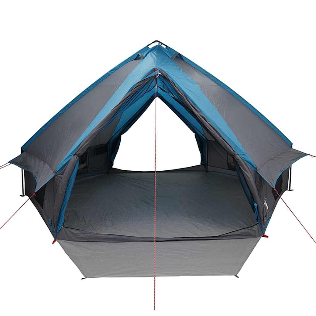 vidaXL Tente tipi avec toit avec évent Bleu et gris 490 x 410 x 210 cm - Image 5