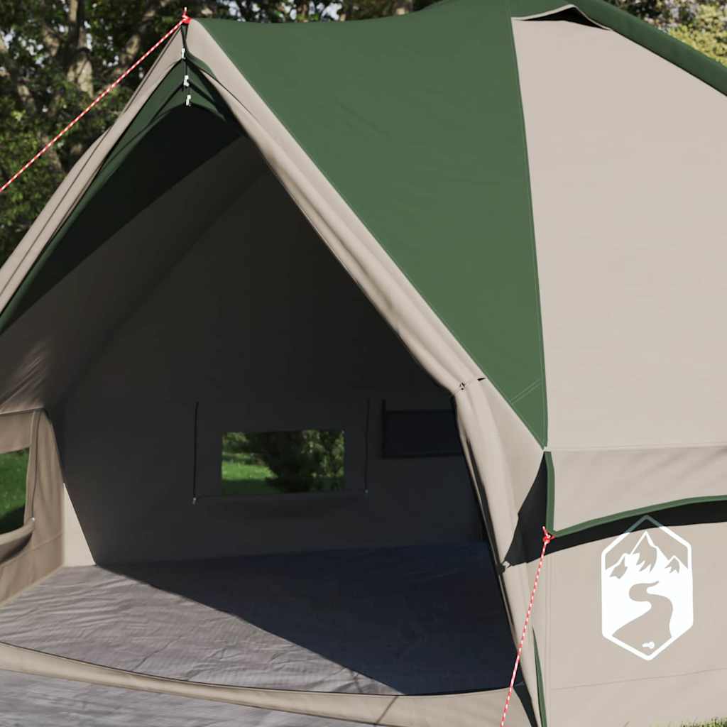 vidaXL Tente tipi avec toit Vert et blanc 490 x 410 x 210 cm - Image 3
