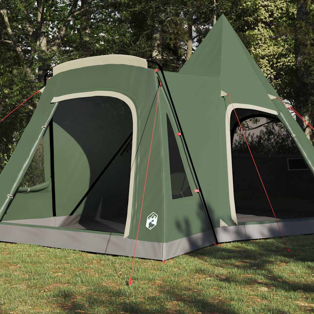 vidaXL Tente tipi avec toit avec stockage Vert 545 x 450 x 295 cm - Image 3
