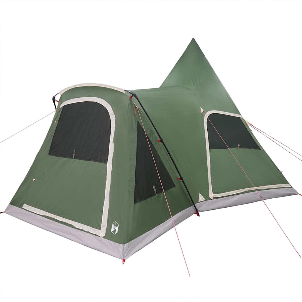 vidaXL Tente tipi avec toit avec stockage Vert 545 x 450 x 295 cm - Image 4