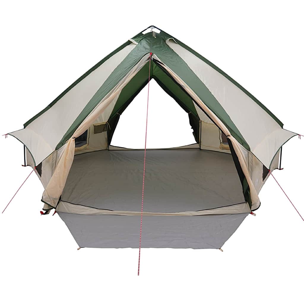 vidaXL Tente tipi avec toit Vert et blanc 490 x 410 x 210 cm - Image 5