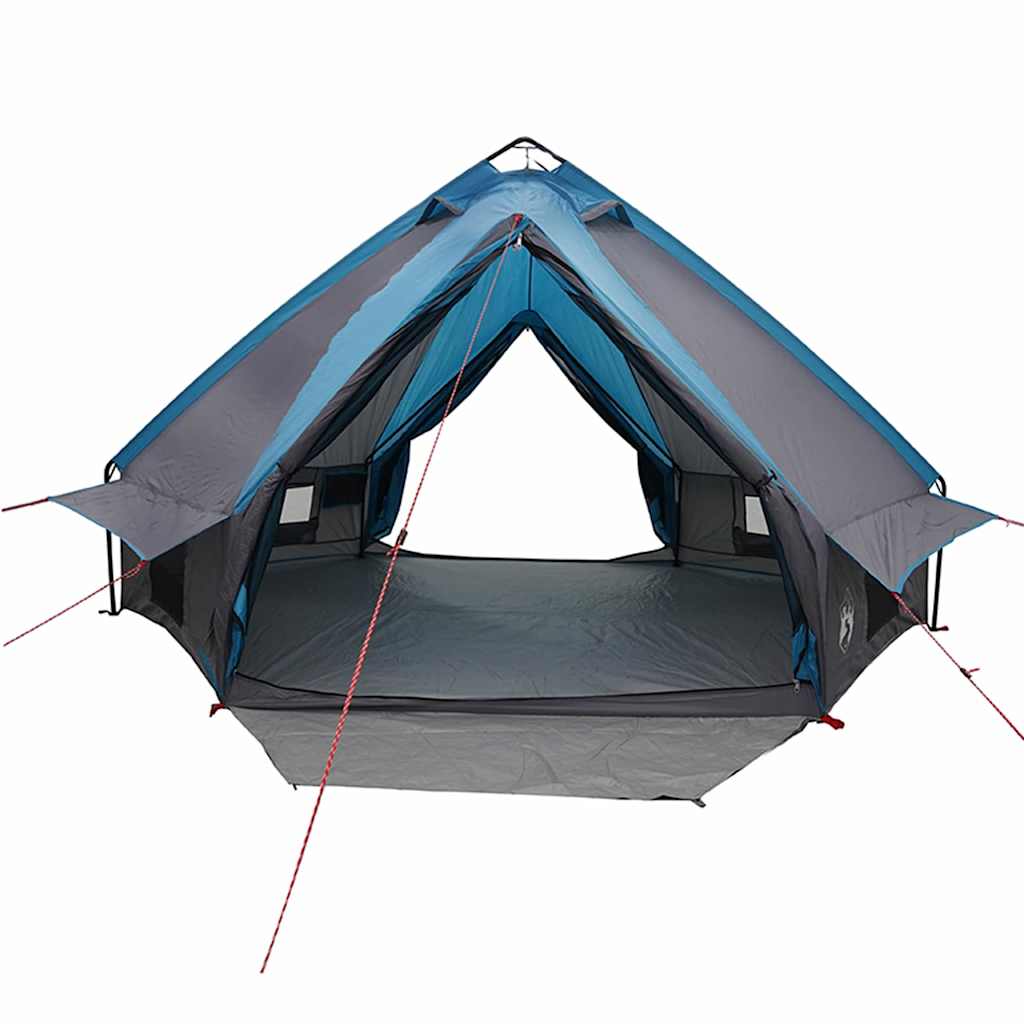 vidaXL Tente tipi avec toit avec évent Bleu et gris 490 x 410 x 210 cm - Image 5