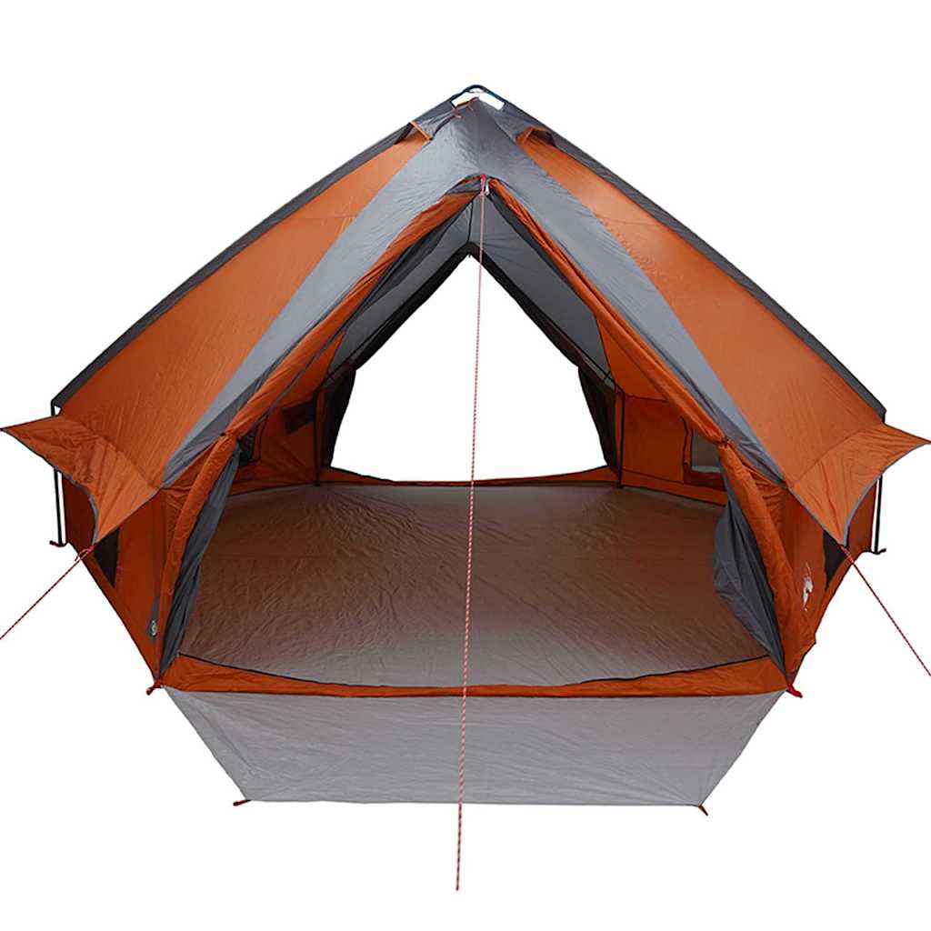 vidaXL Tente tipi avec toit Gris et orange 490 x 410 x 210 cm - Image 5