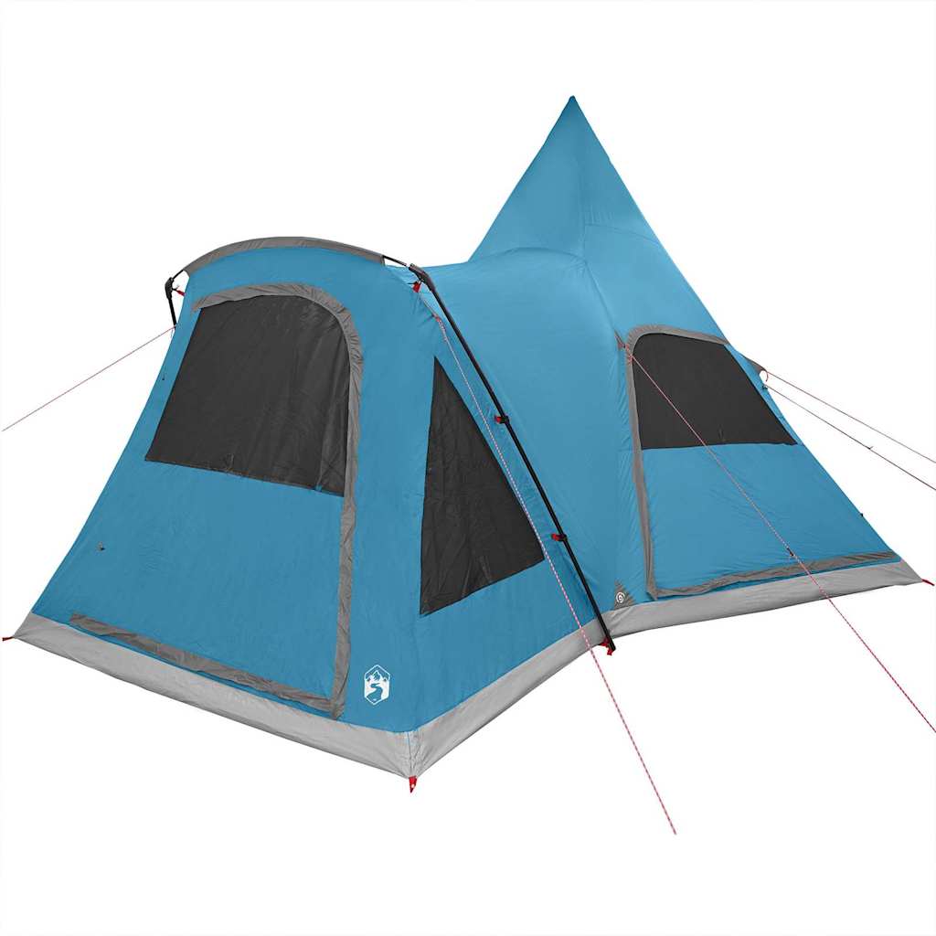 vidaXL Tente tipi avec toit avec stockage Bleu 545 x 450 x 295 cm - Image 4