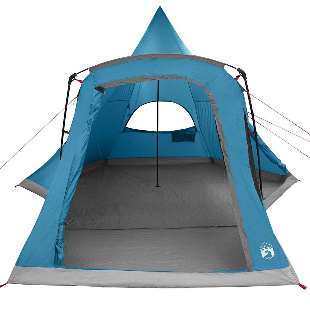 vidaXL Tente tipi avec toit avec stockage Bleu 545 x 450 x 295 cm - Image 5