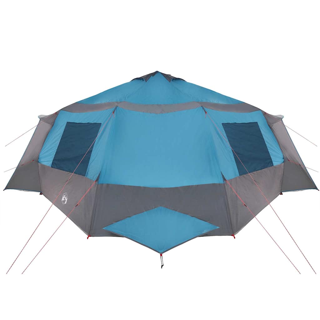 vidaXL Tente Cabane avec toit Bleu et gris 500 x 500 x 294 cm - Image 6