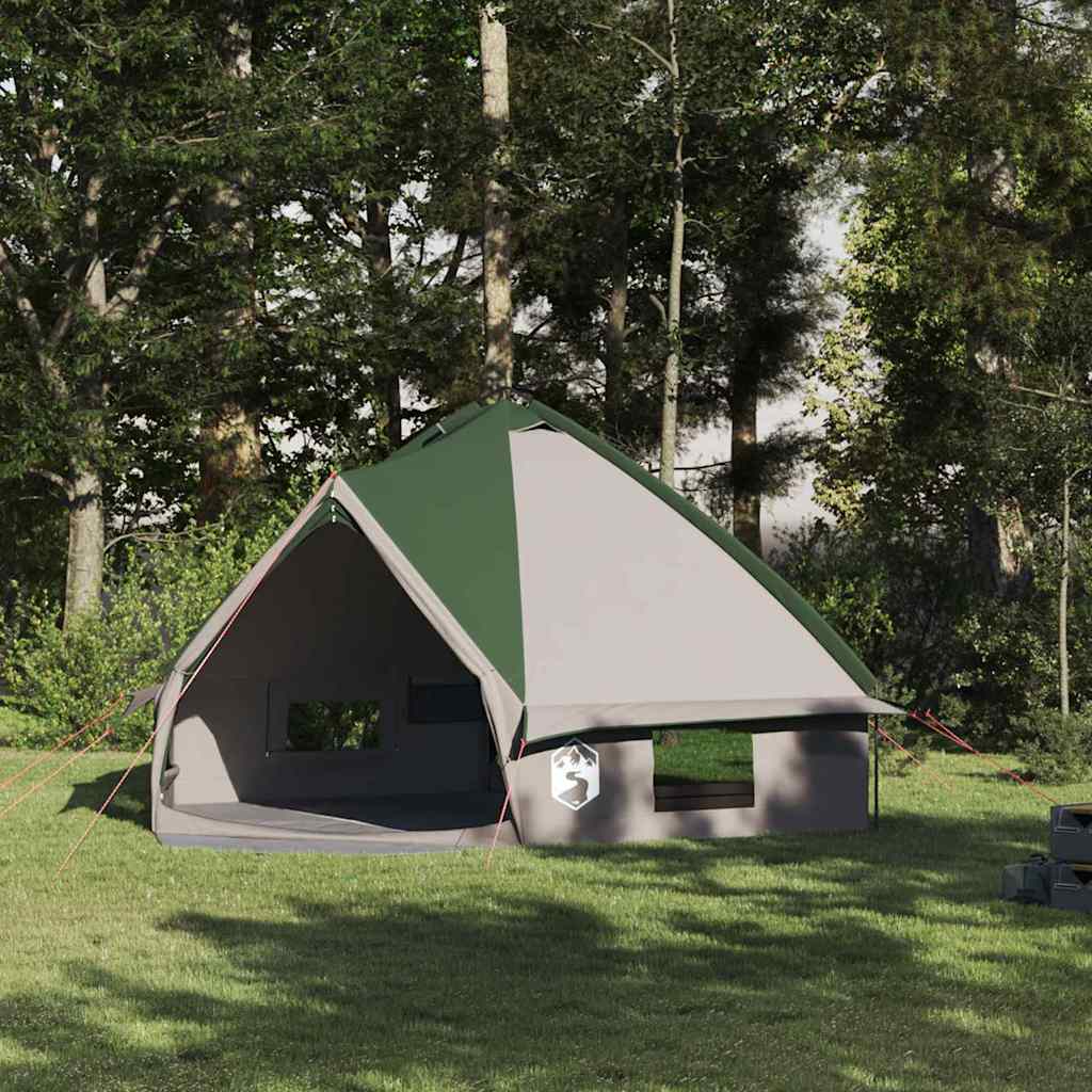 vidaXL Tente tipi avec toit Vert et blanc 490 x 410 x 210 cm