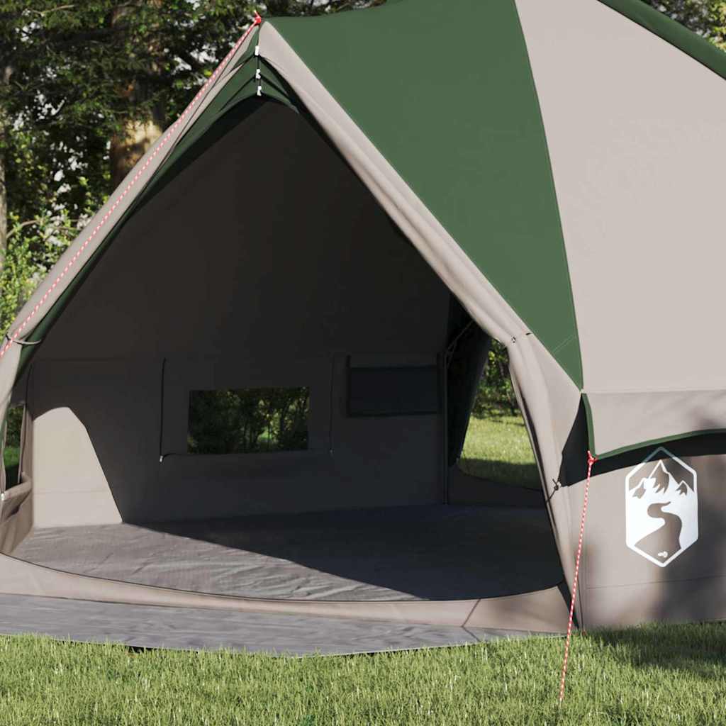 vidaXL Tente tipi avec toit Vert et blanc 490 x 410 x 210 cm - Image 3