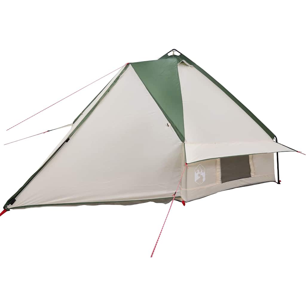 vidaXL Tente tipi avec toit Vert et blanc 490 x 410 x 210 cm - Image 4