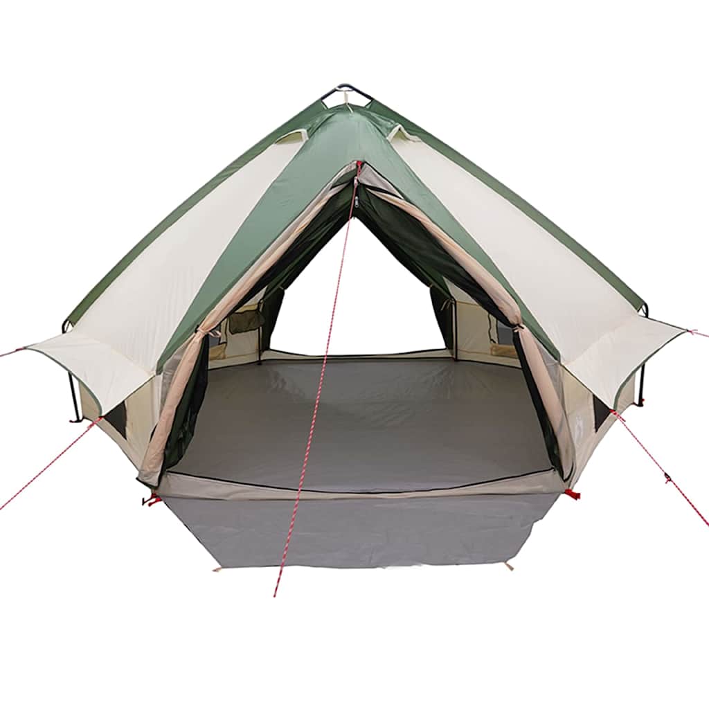 vidaXL Tente tipi avec toit Vert et blanc 490 x 410 x 210 cm - Image 5