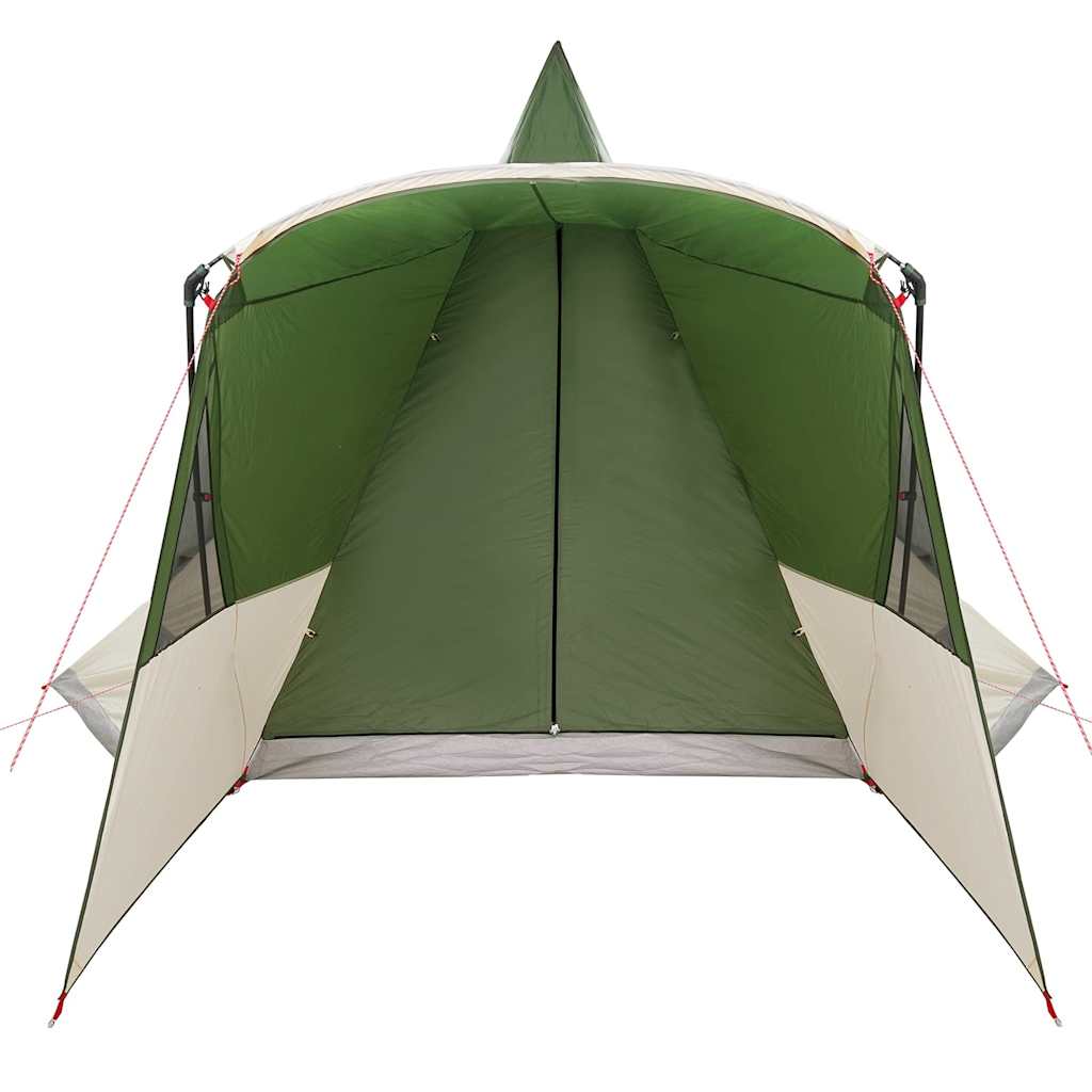 vidaXL Tente tipi avec toit avec stockage Vert 720 x 465 x 295 cm - Image 6