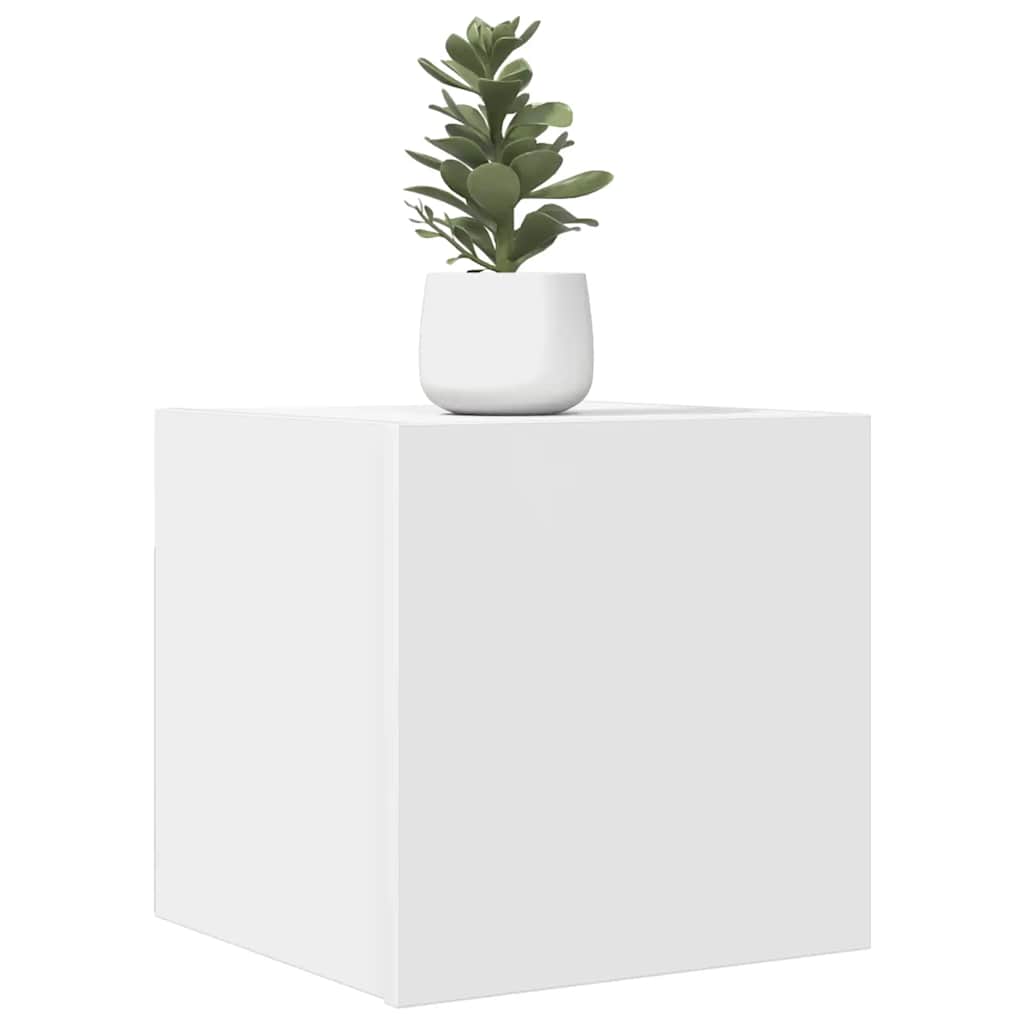 vidaXL Muebles de salón de pared 4 uds blanco 30,5x30x30 cm