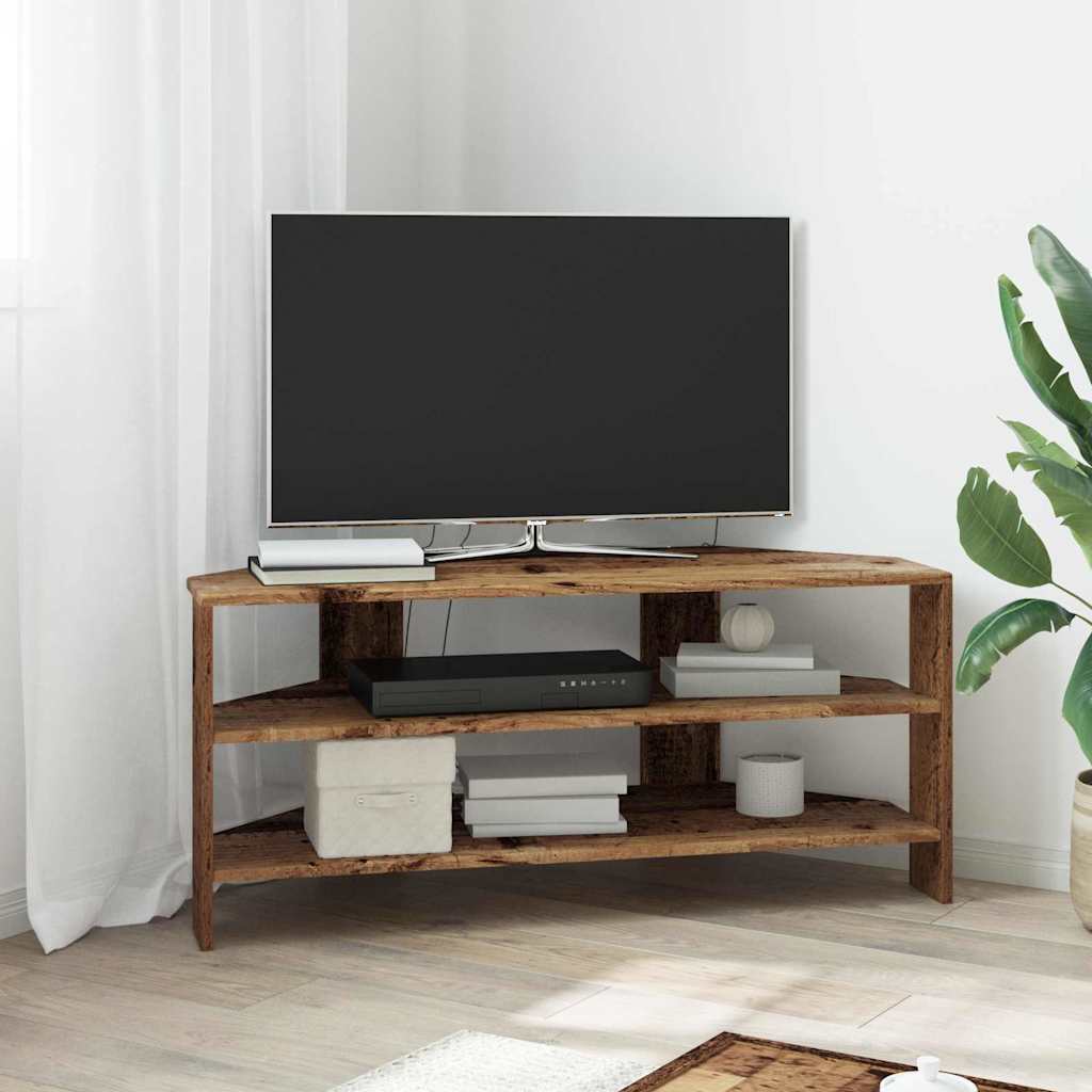 vidaXL MuebledeTVdeesquina Madera Vieja 102x40,5x45cm