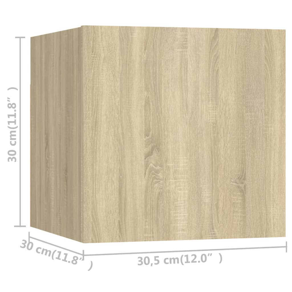 vidaXL Juego de muebles de salón 5 piezas roble Sonoma - Image 6