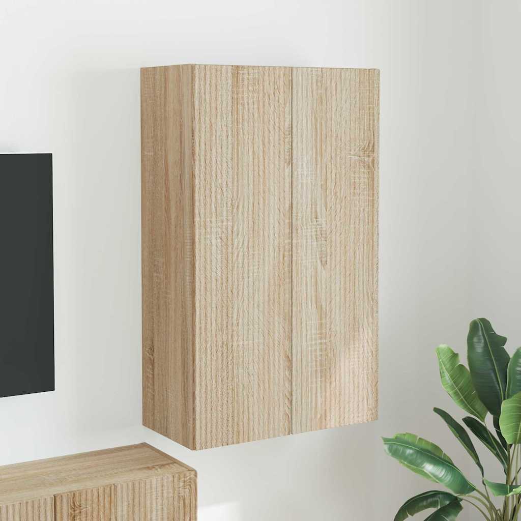 vidaXL Mueble de TV Montado en la Pared Roble Sonoma