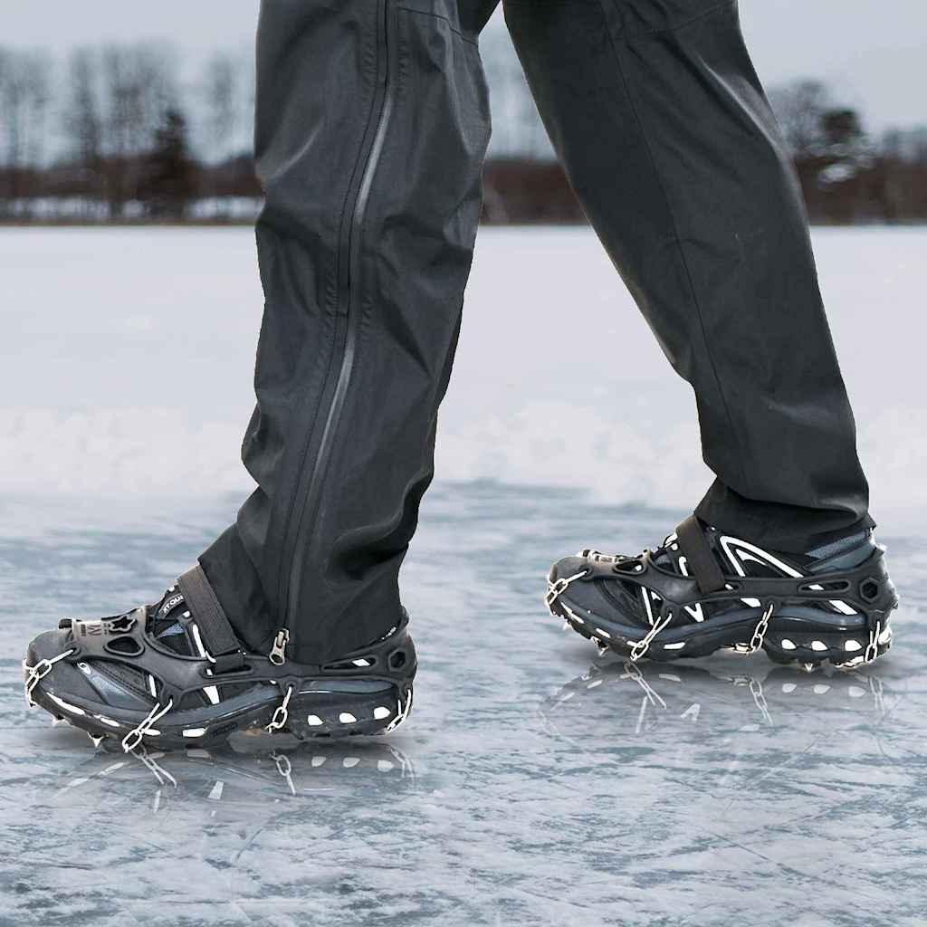 vidaXL Picos de Hielo para Zapatos Negro XL