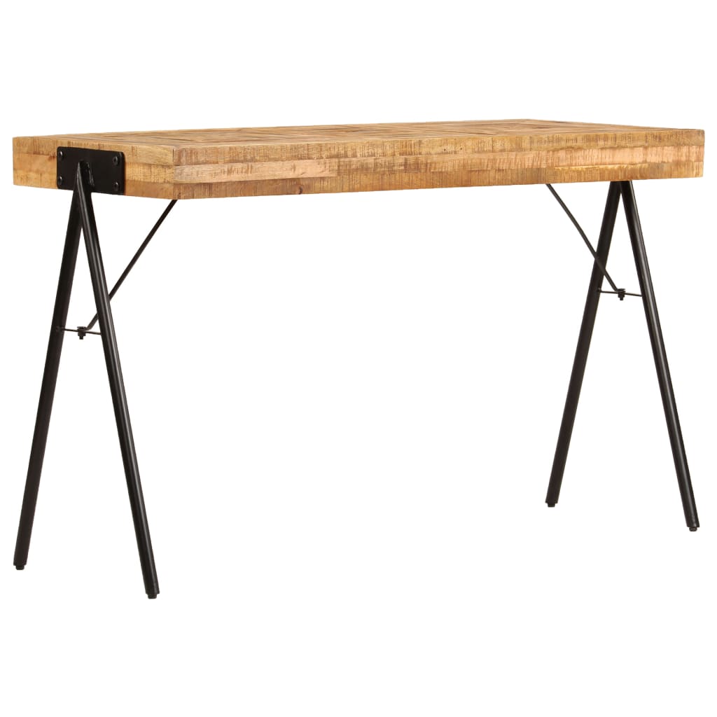 vidaXL Escritorio de madera maciza de mango 118x50x75 cm - Image 3