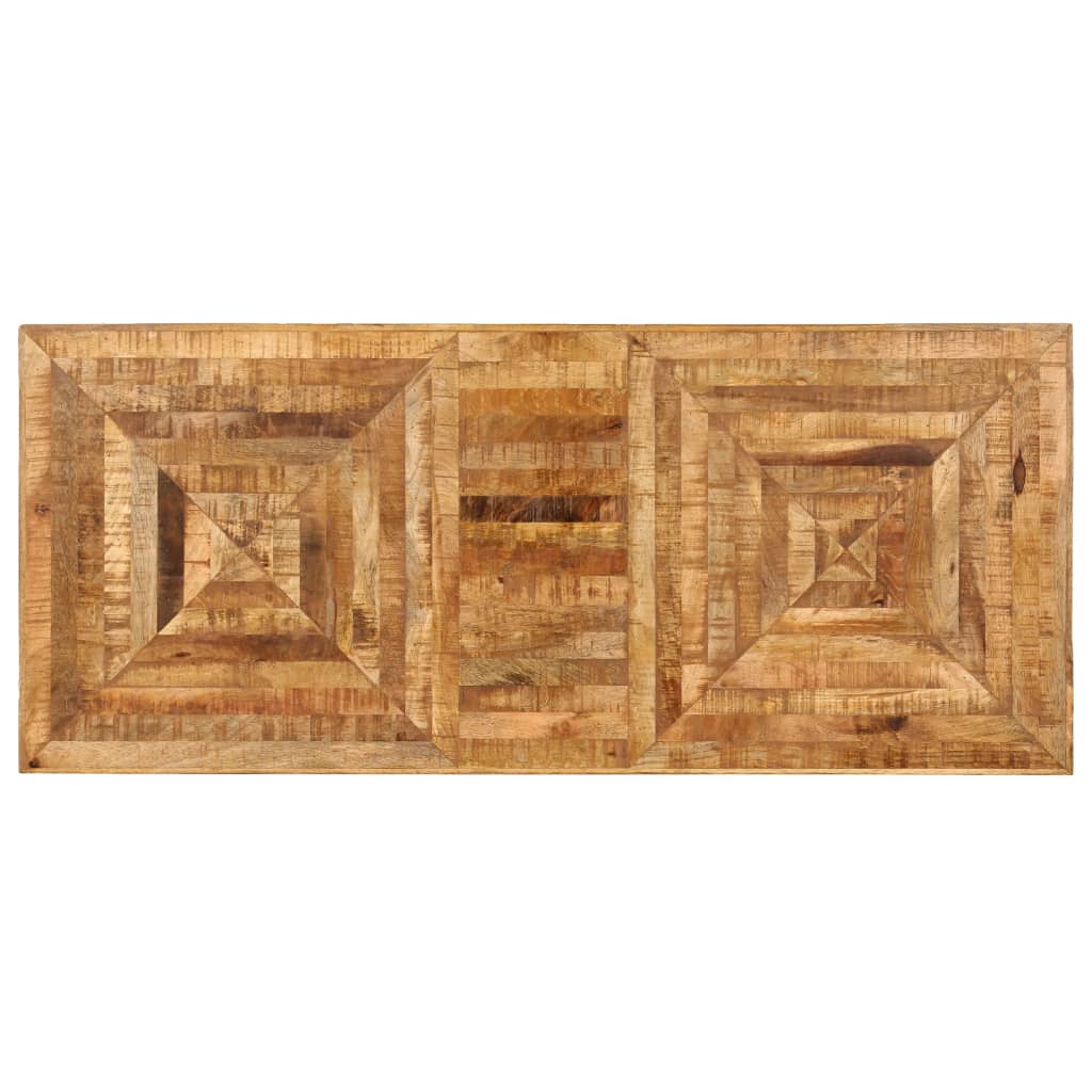 vidaXL Escritorio de madera maciza de mango 118x50x75 cm - Image 5
