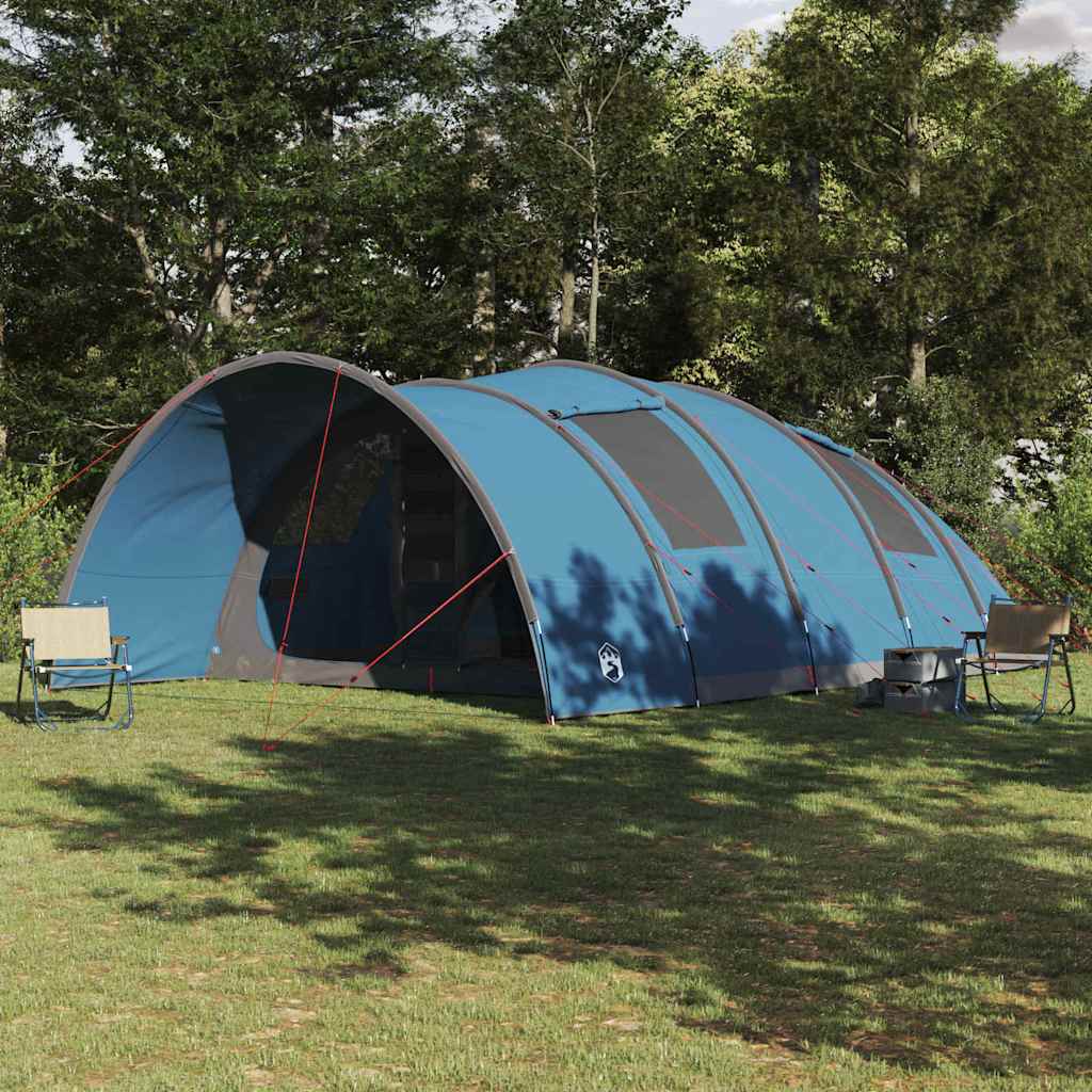 vidaXL Tienda de campaña tipo túnel con techo Azul 710 x 460 x 245 cm