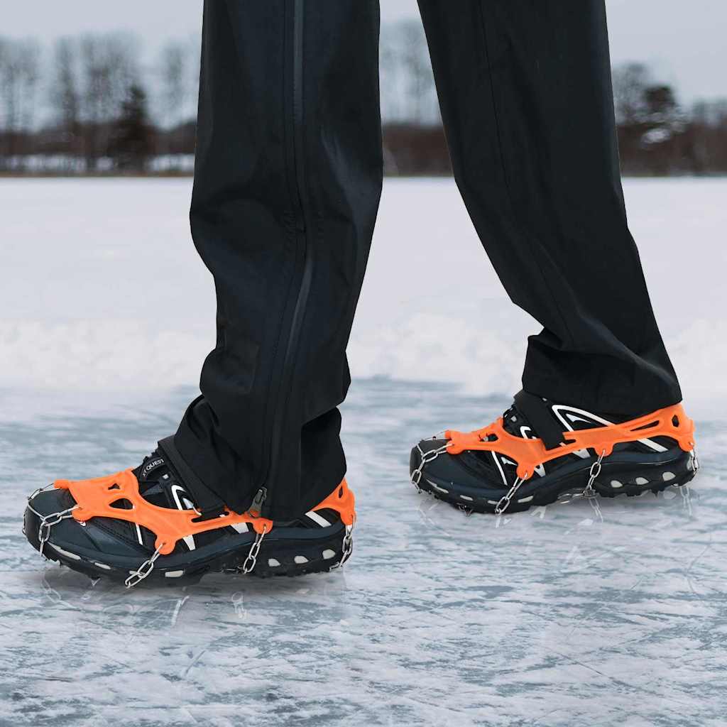 vidaXL Picos de Hielo para Zapatos Naranja M