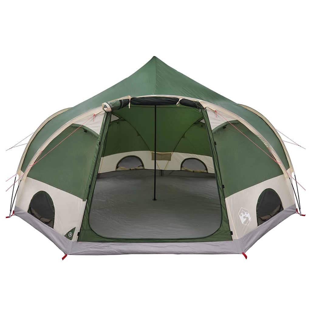 vidaXL Carpa de cúpula con techo Verde 505 x 450 x 248 cm - Image 5