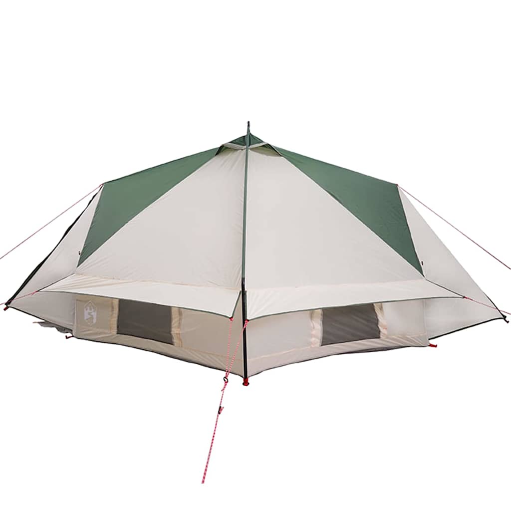 vidaXL Tienda tipi con techo Verde y 490 x 410 x 210 cm - Image 6