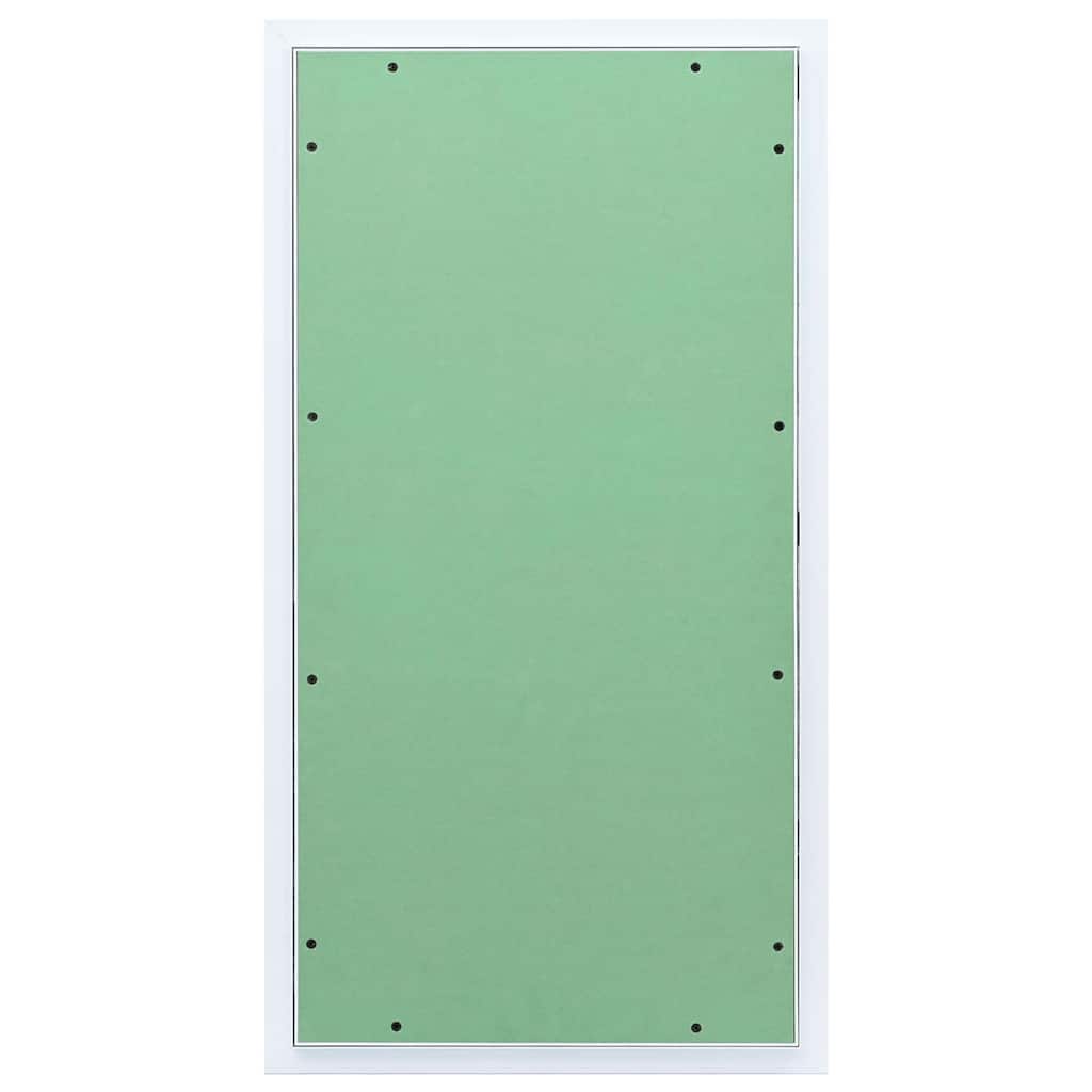 vidaXL Zugangstür Weiß 45 x 85 cm Aluminium und Gipskarton - Image 5