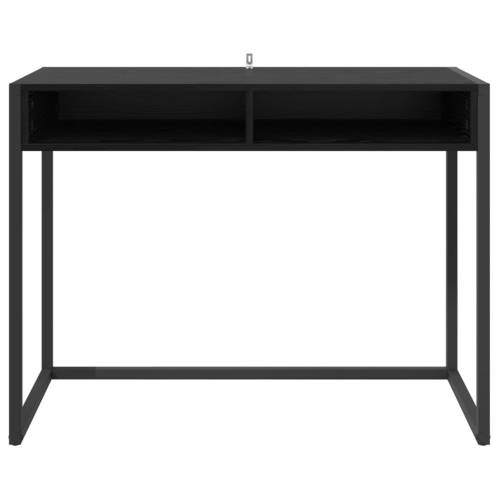 vidaXL Schreibtisch mit Speicher Schwarz Eichen-Optik 100 x 50 x 75 cm - Image 5