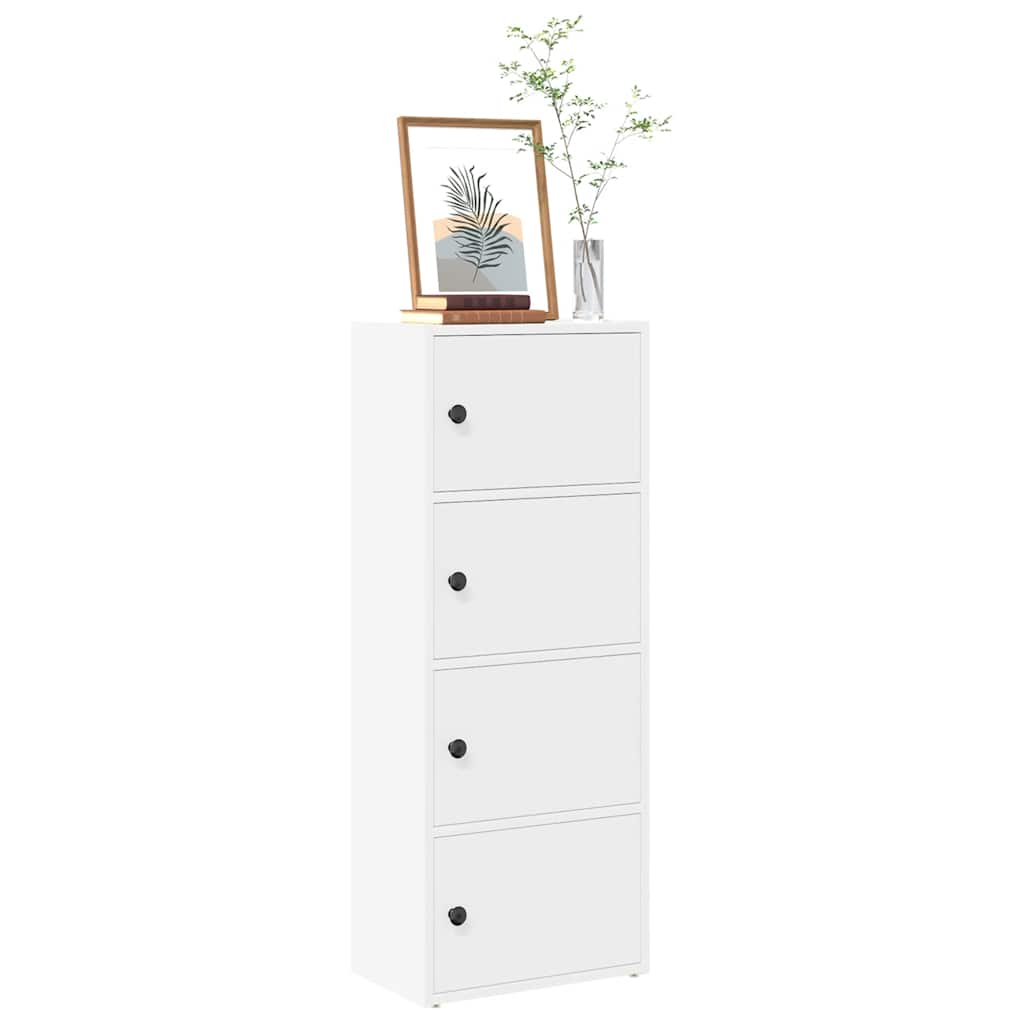 vidaXL Bücherregal Weiß 40x24x102 cm Holzwerkstoff